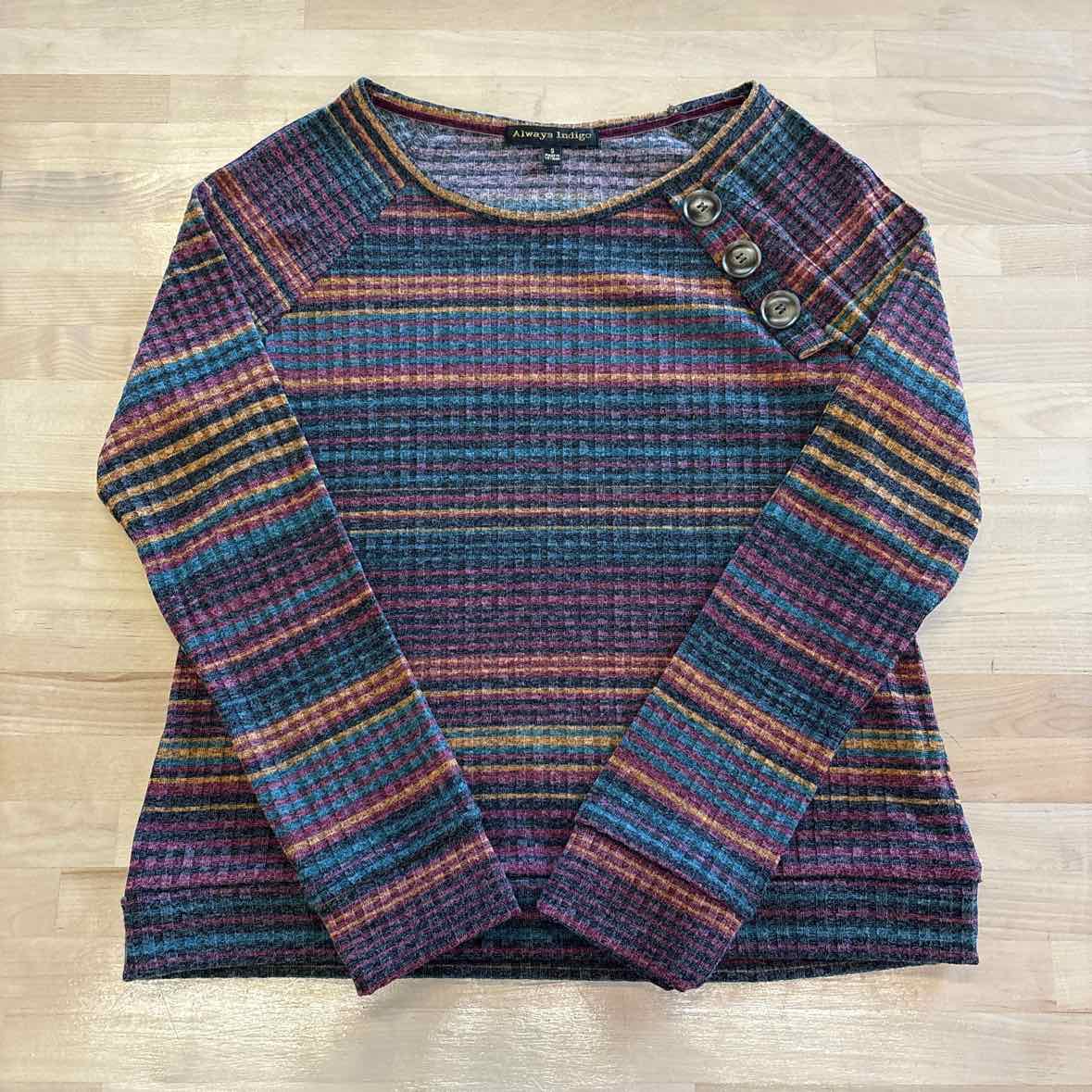 AlwaysIndigo Size S Multi-Color Longsleeve