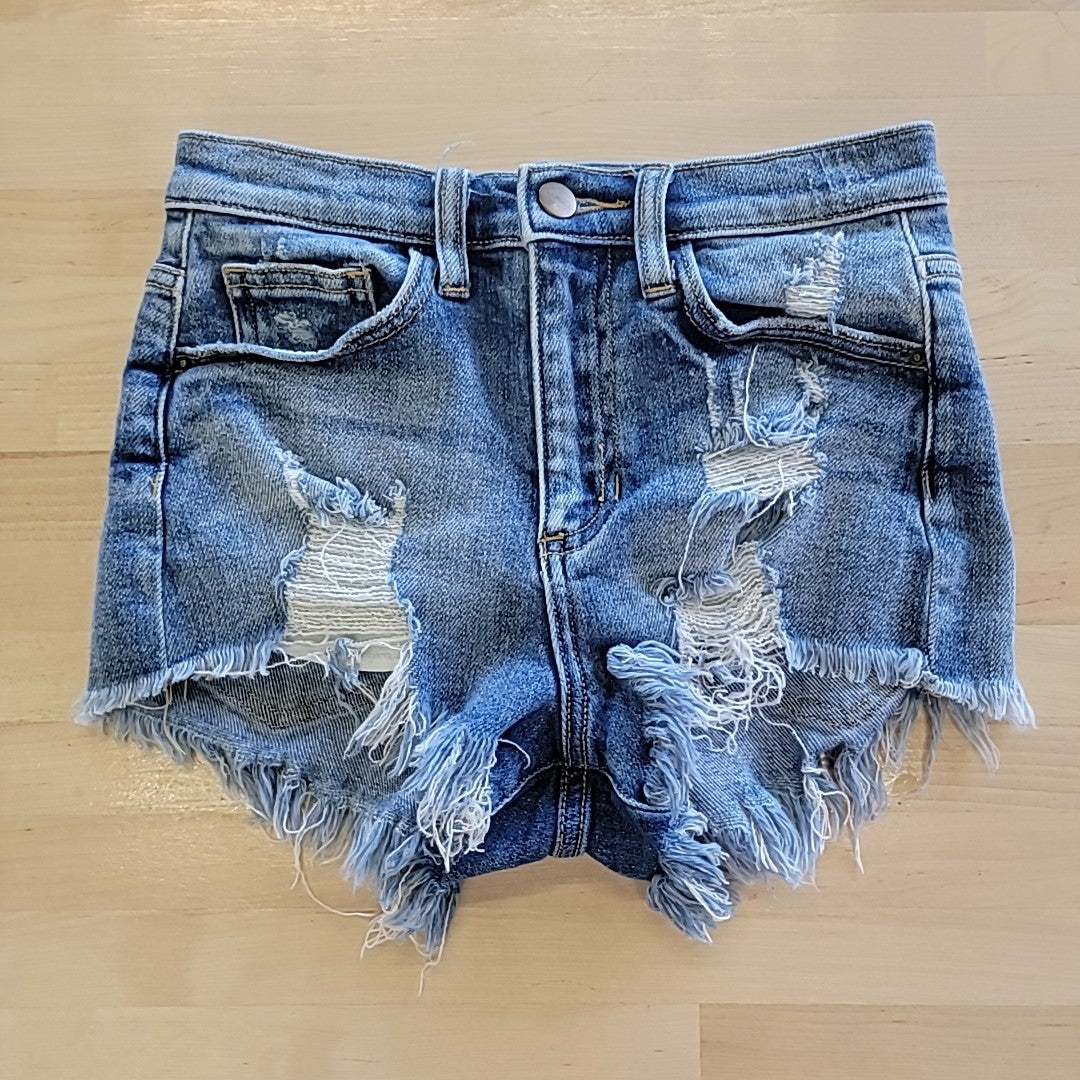 Forever 21 Size 24 Blue Shorts