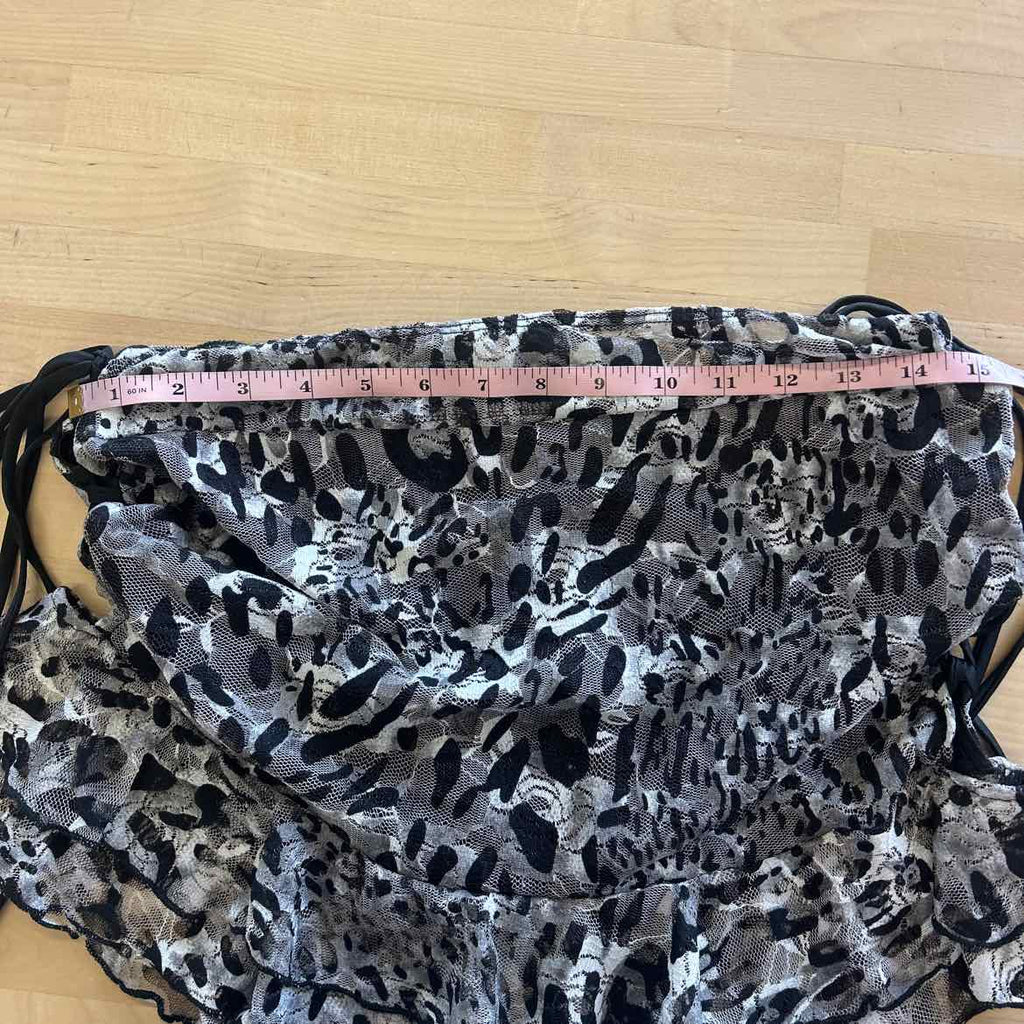 Fashion Nova Size 1X Grey Mesh New Skirt