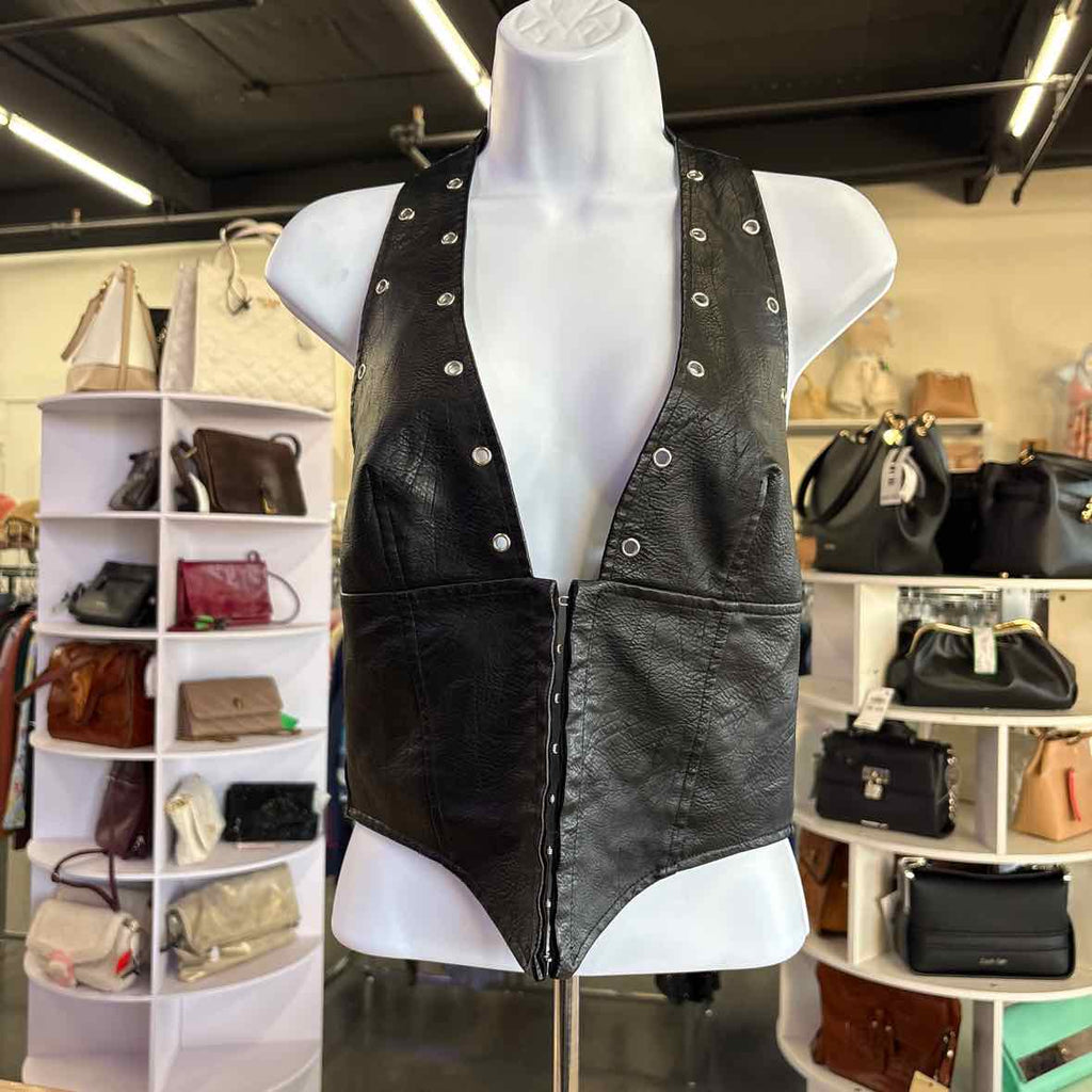 Princess Polly Size 8 Black Preloved Halter