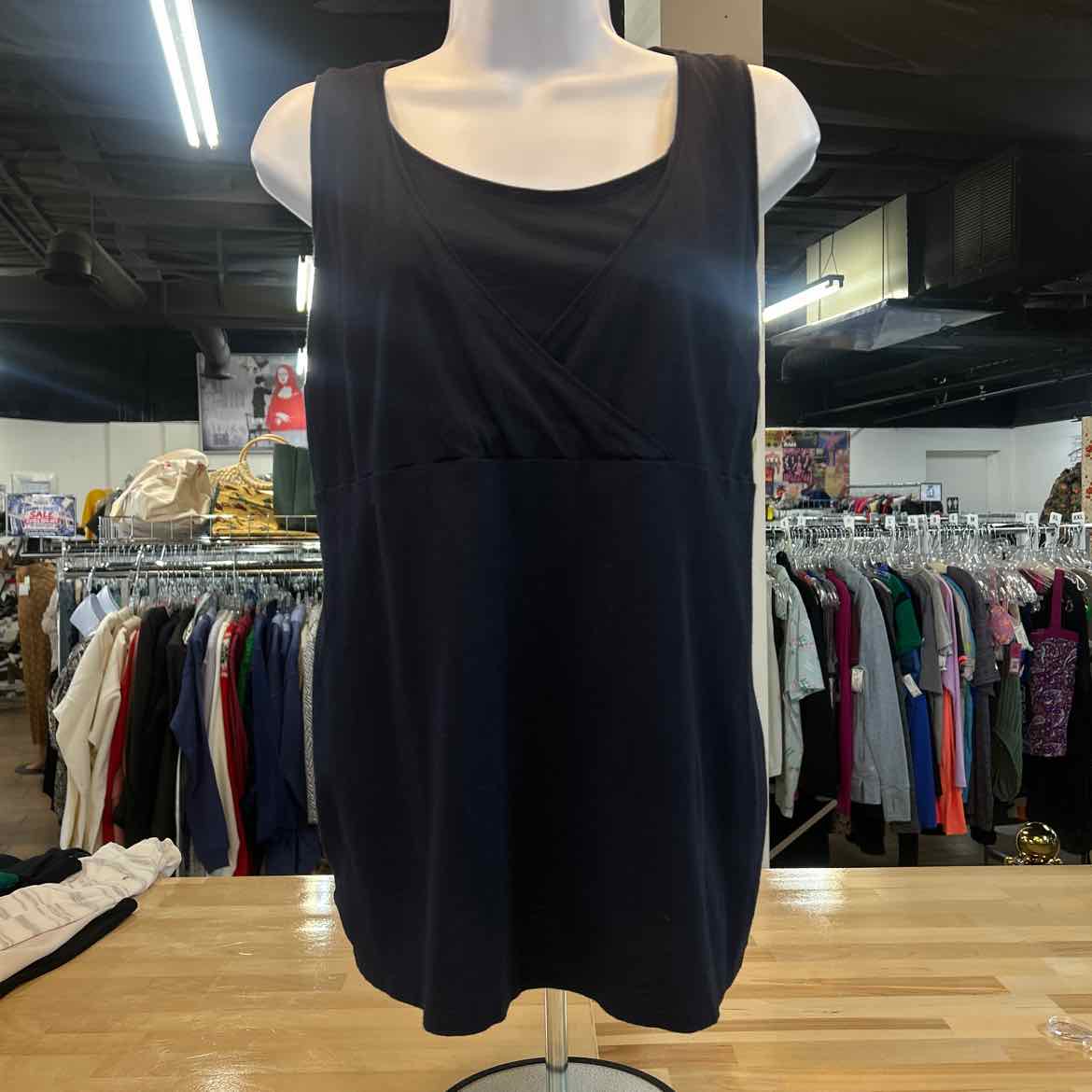 Loft Size XXSM Navy Preloved Sleeveless