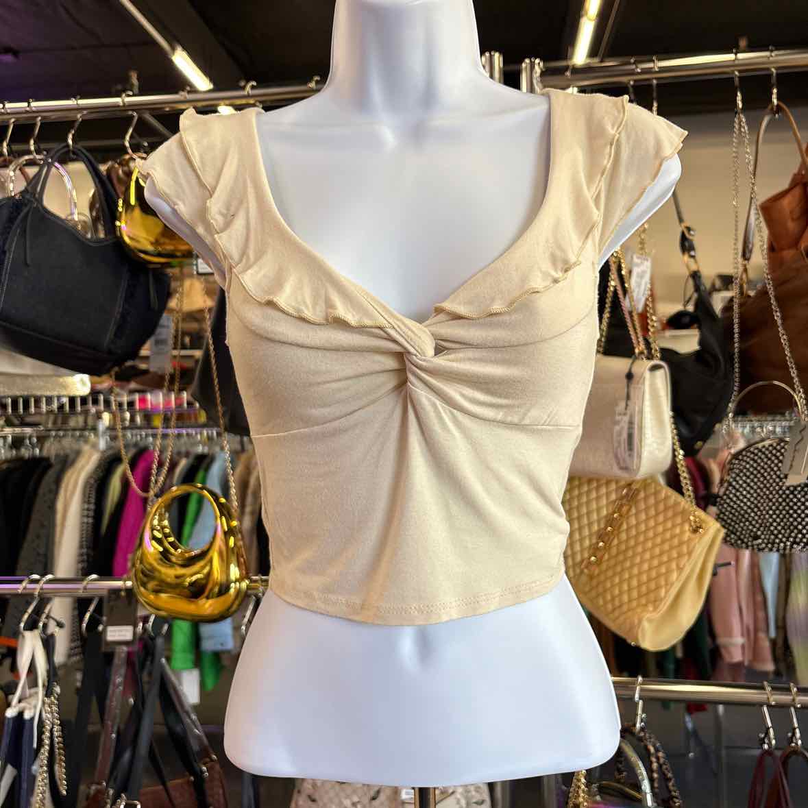 Gaze Size S Tan Shirt