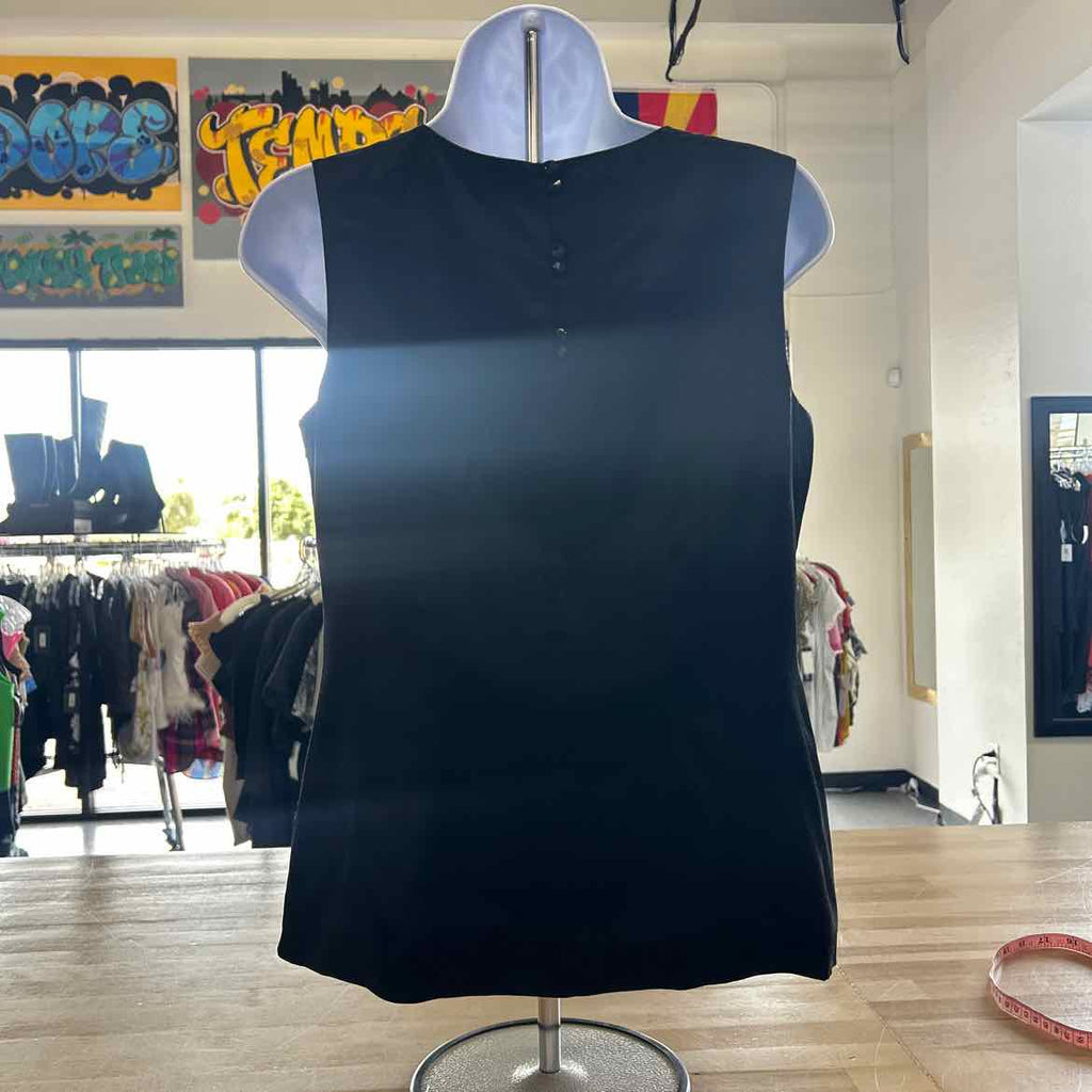 Monsoon Size L Black Preloved Sleeveless