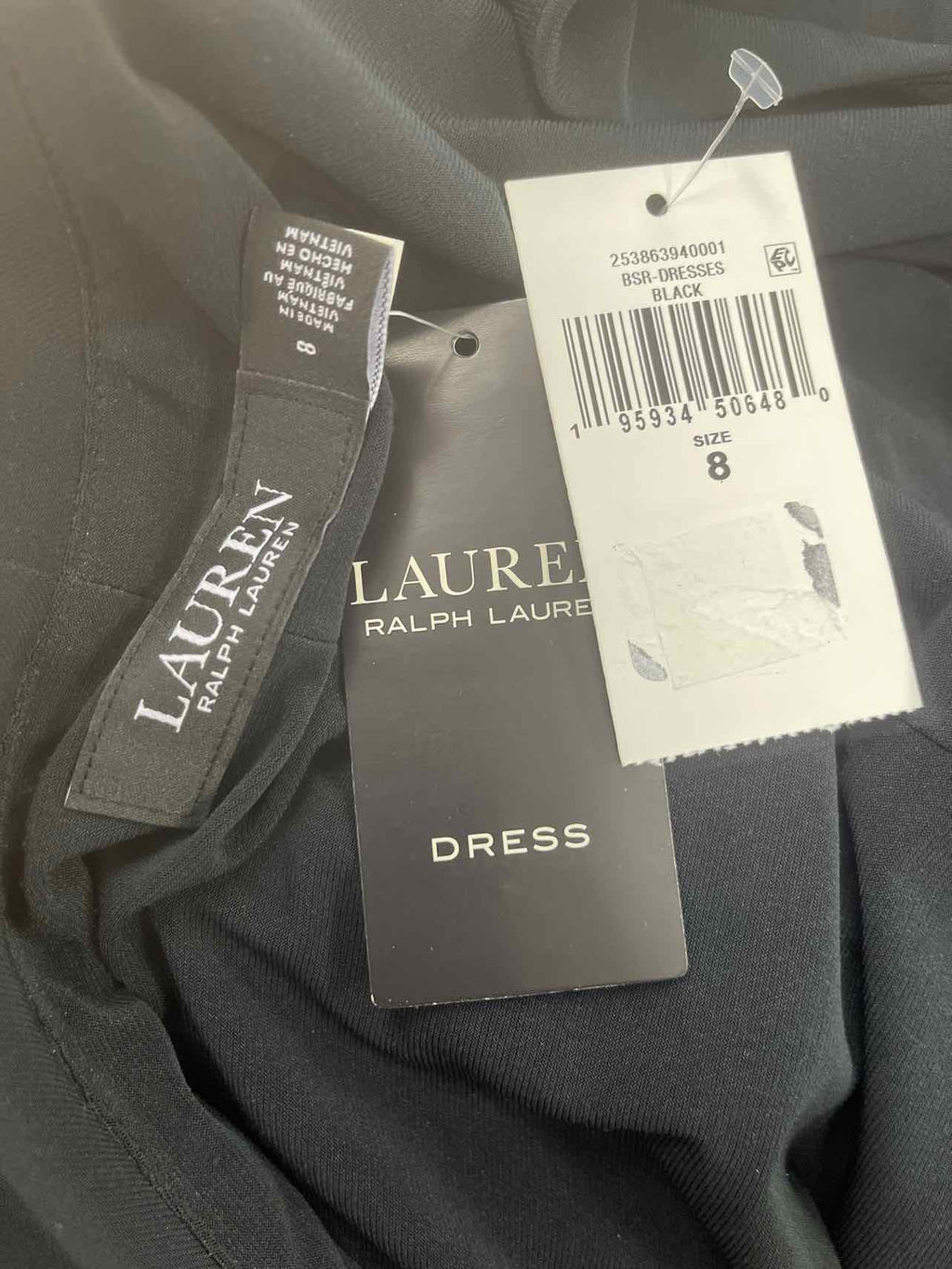 Ralph Lauren Size 8 Black New Dress