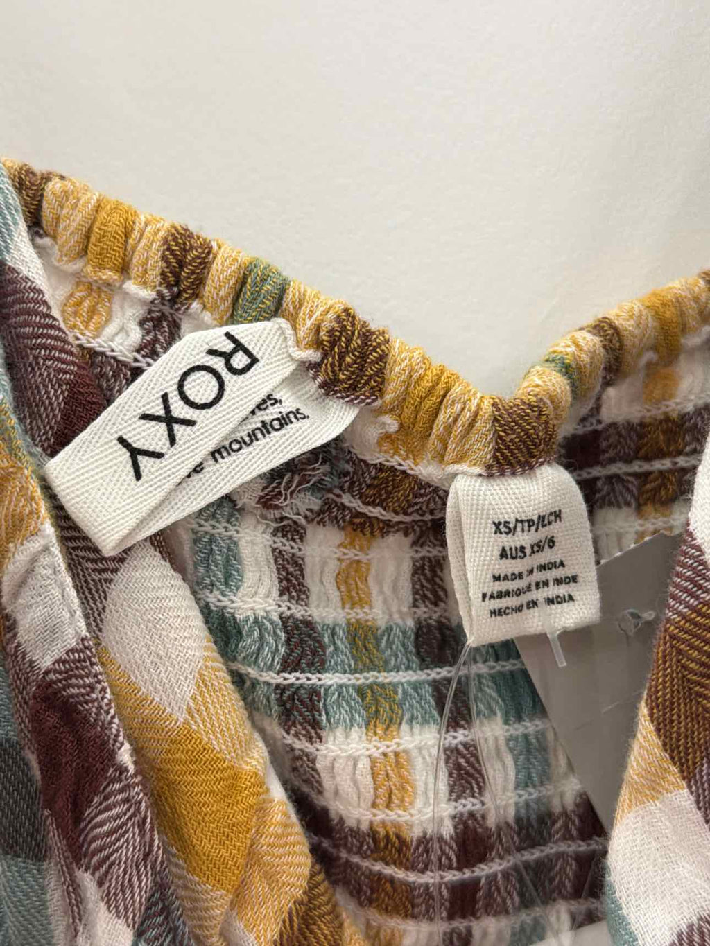 ROXY Moonlight Shores Plaid Dress