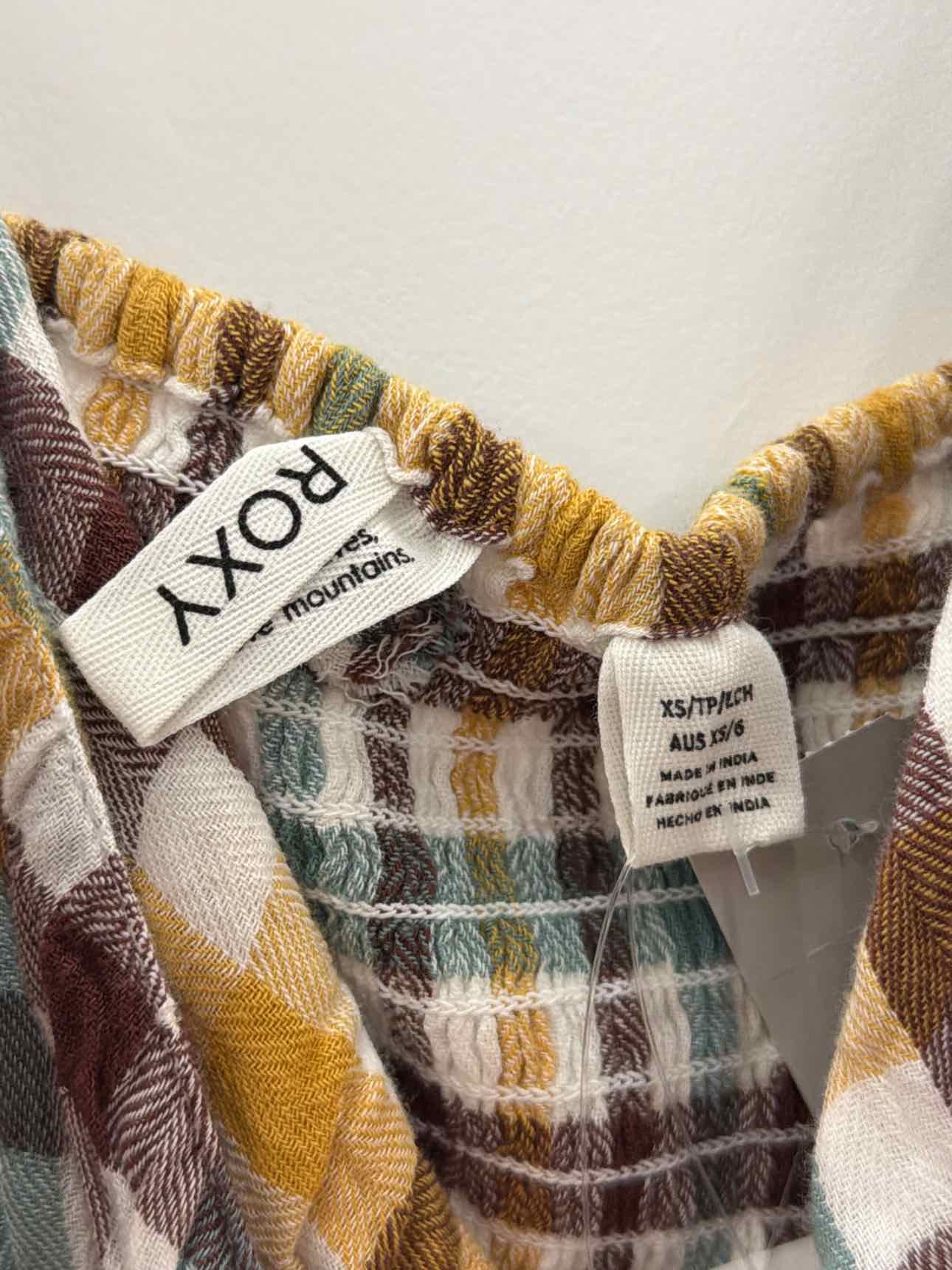ROXY Moonlight Shores Plaid Dress