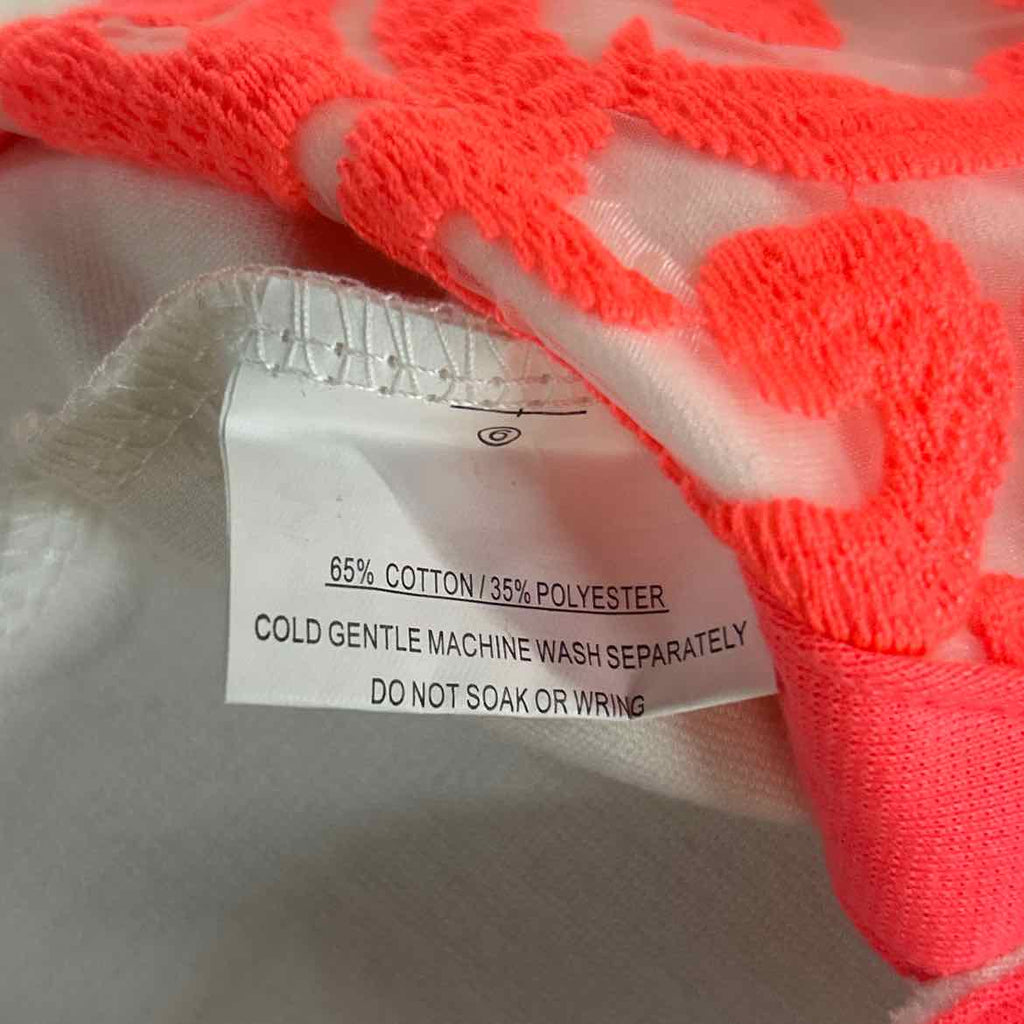 Angel Biba Size 8 White Peach Preloved Dress