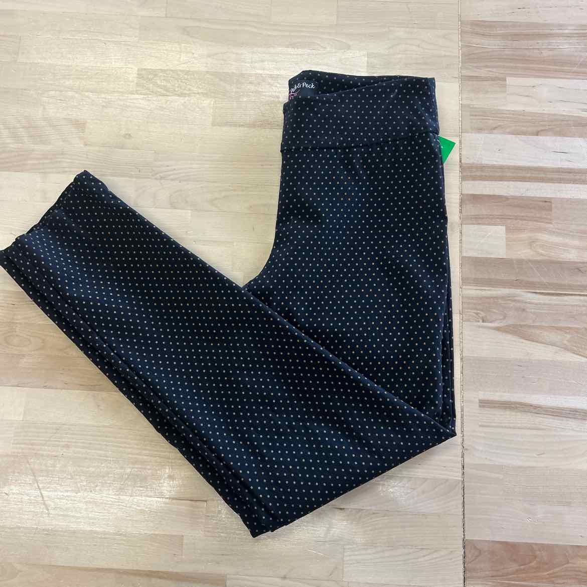 Peck&Peck Size 6 Black Rayon Preloved Pants