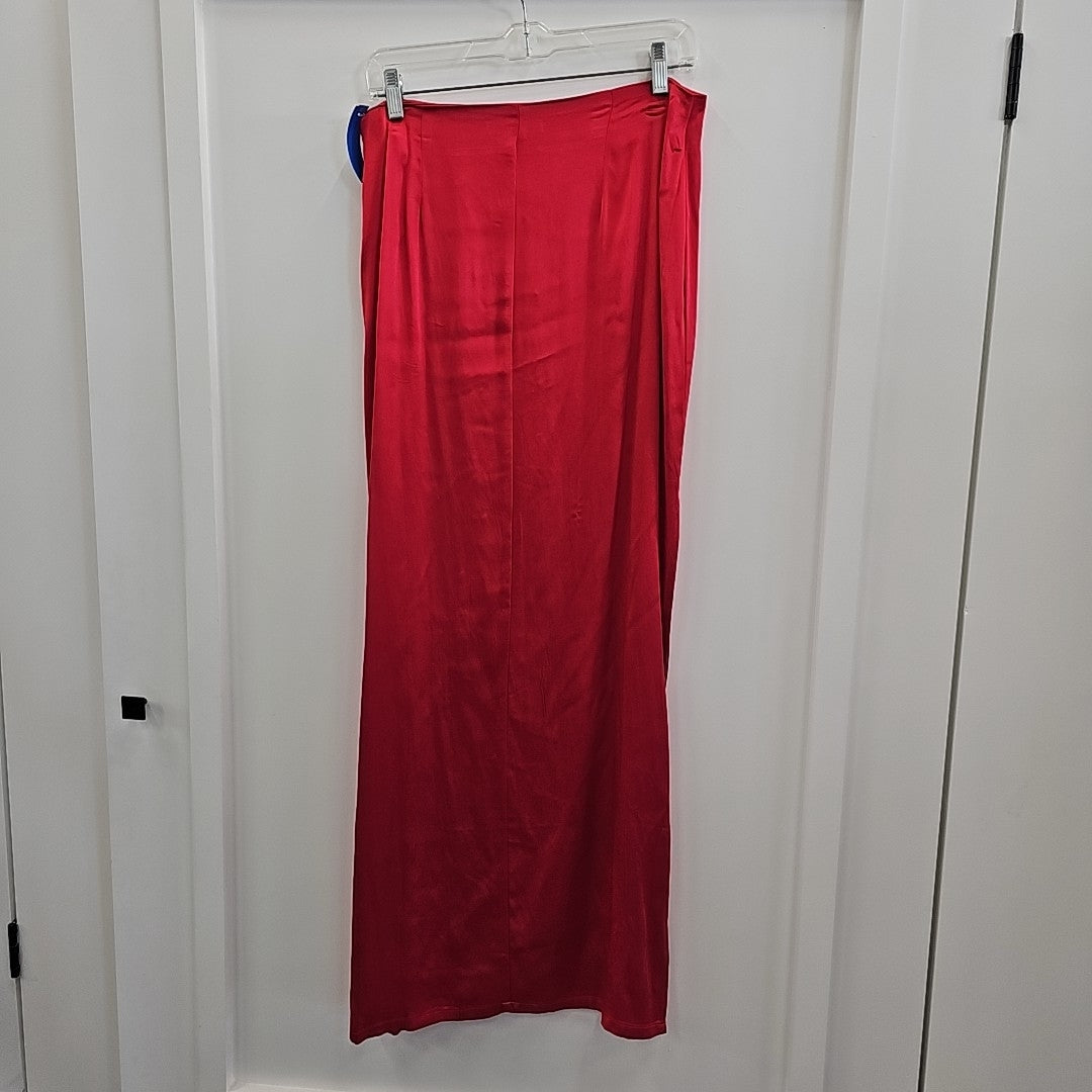 Forever 21 Size L Red Maxi Skirt NWT