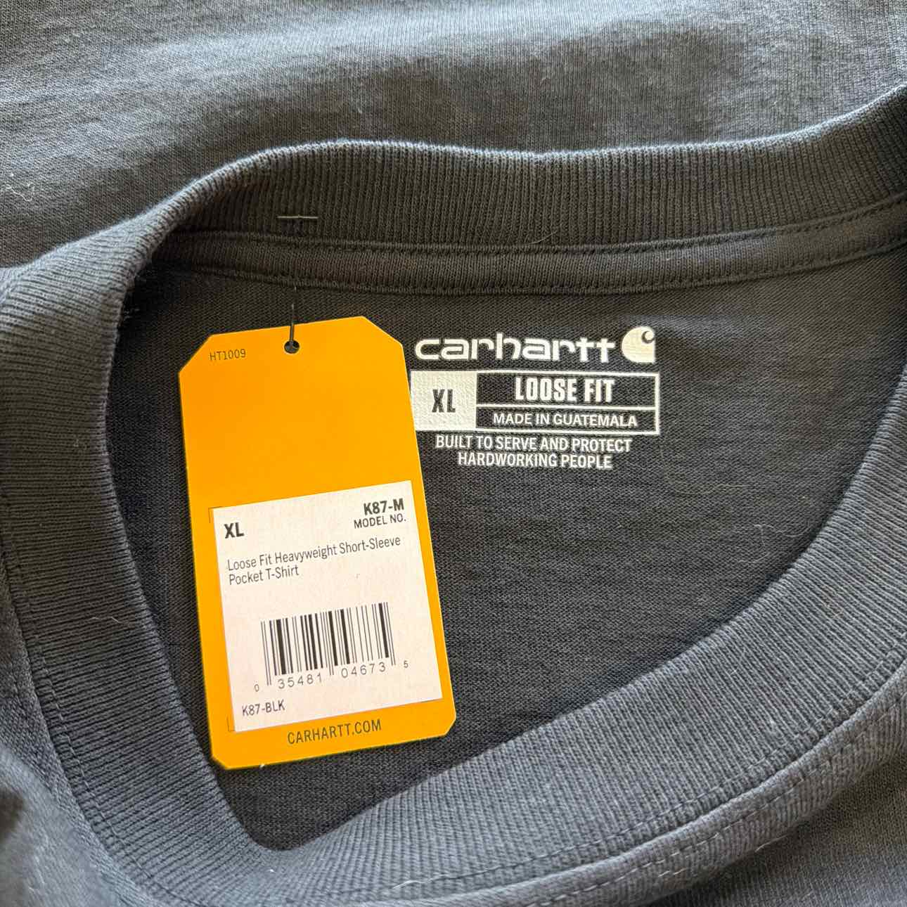 Carhartt Size XL Black New MENS T-shirt