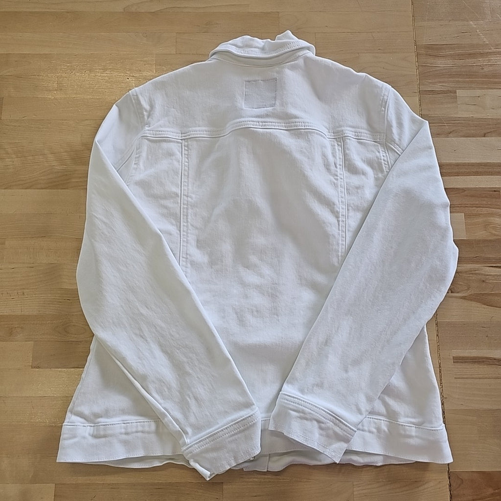 Gloria Vanderbilt Women's Amanda Embroidered Denim Jacket - Vintage White