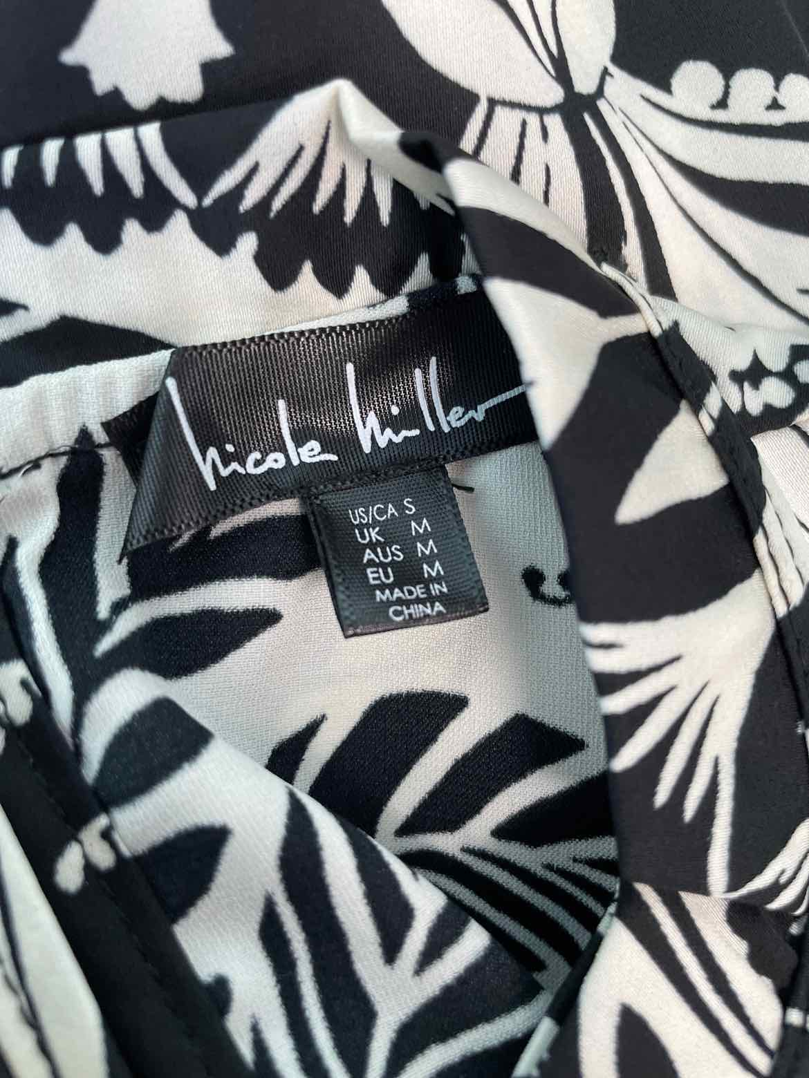 Nicole Miller Size S BLACK & WHITE Sleeveless