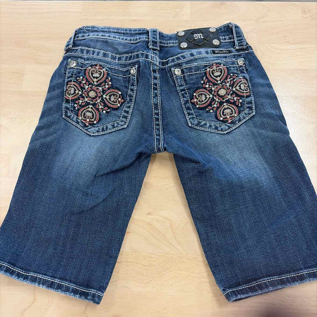 Miss Me Women Size 26 Blue Preloved Shorts