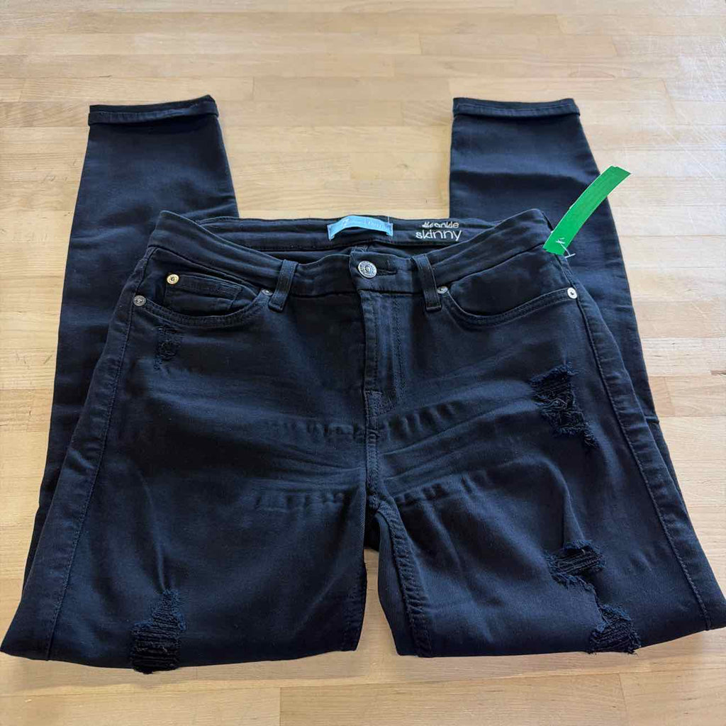 7 for all mankind Size 26 Black Denim Preloved Jeans
