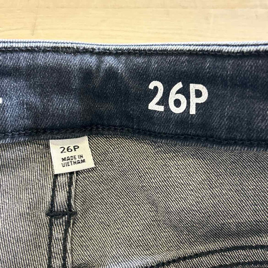 J Crew Size 26 Black Denim Preloved Jeans