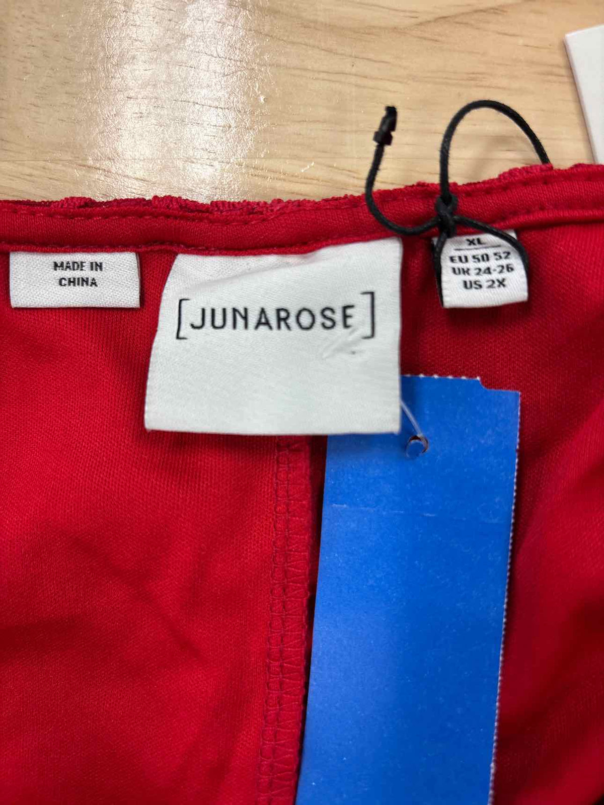 Junarose Size XL Red Lace New Dress