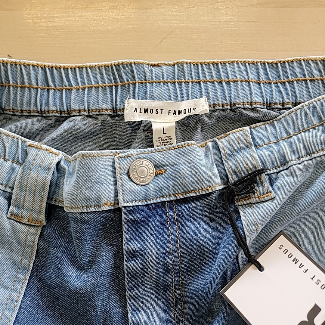 Almost Famous Size L Utility Color-Block Skater Jeans