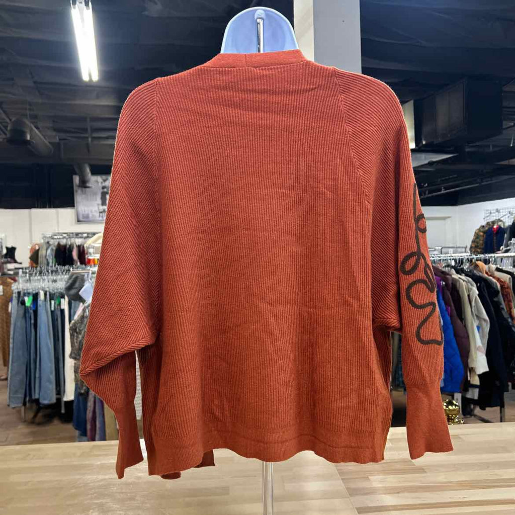 Aaeda Size S Orange Preloved Cardigan