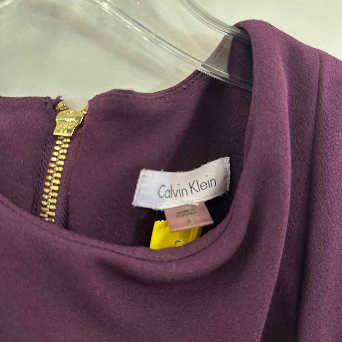 Calvin Klein Size 6 Purple Dress