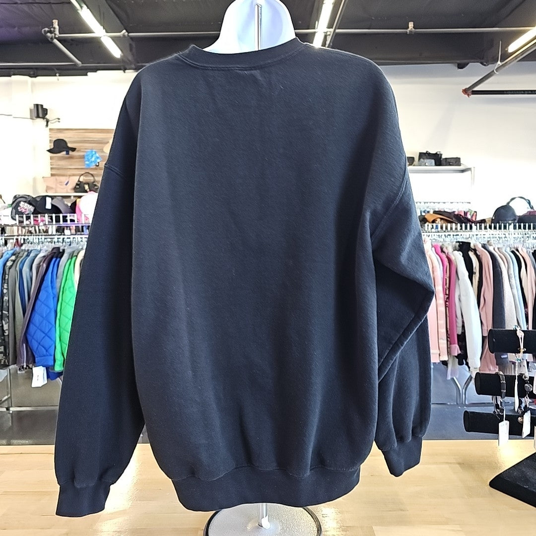 Gildan Size L Black Sweatshirt