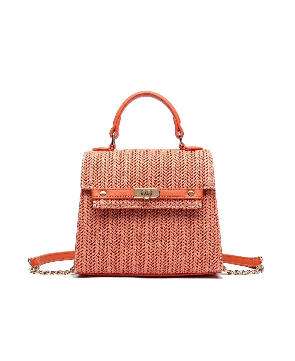 Like Dreams Neo Straw Crossbody - Orange