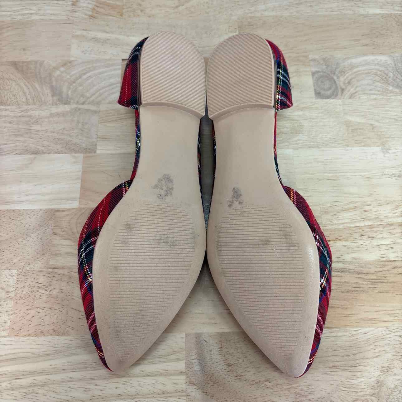 Isaac Mizrahi Size 9.5 Red Preloved Flats