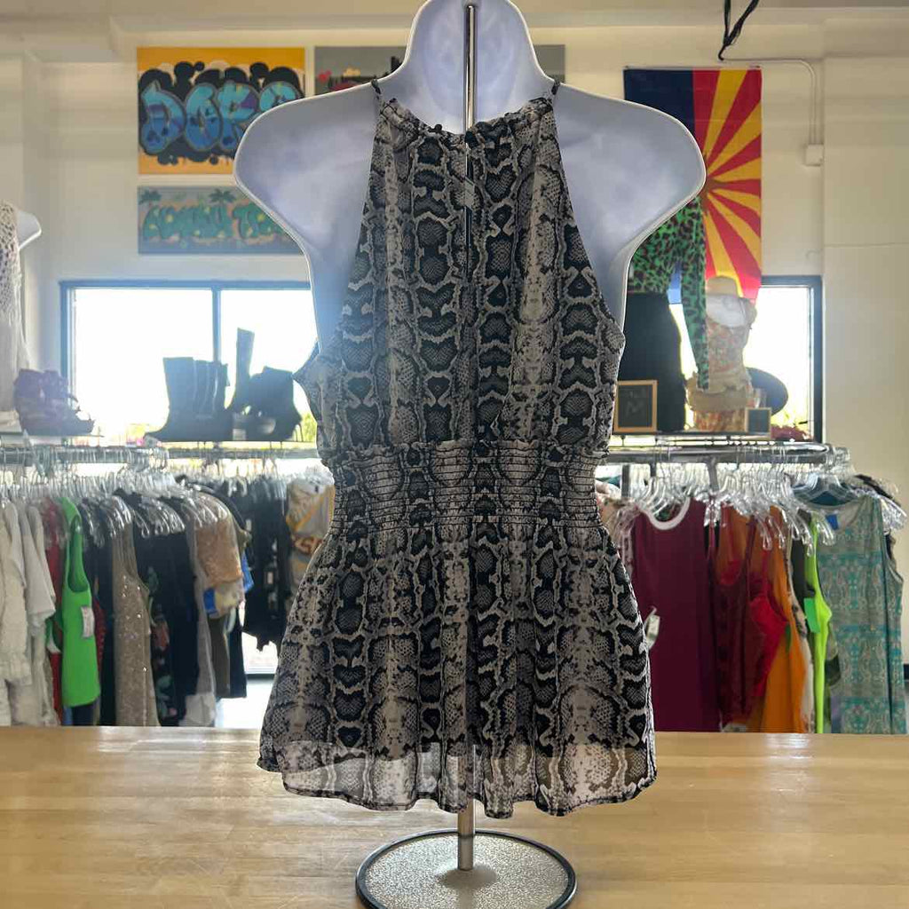 Express Size XS Black White Preloved Tank