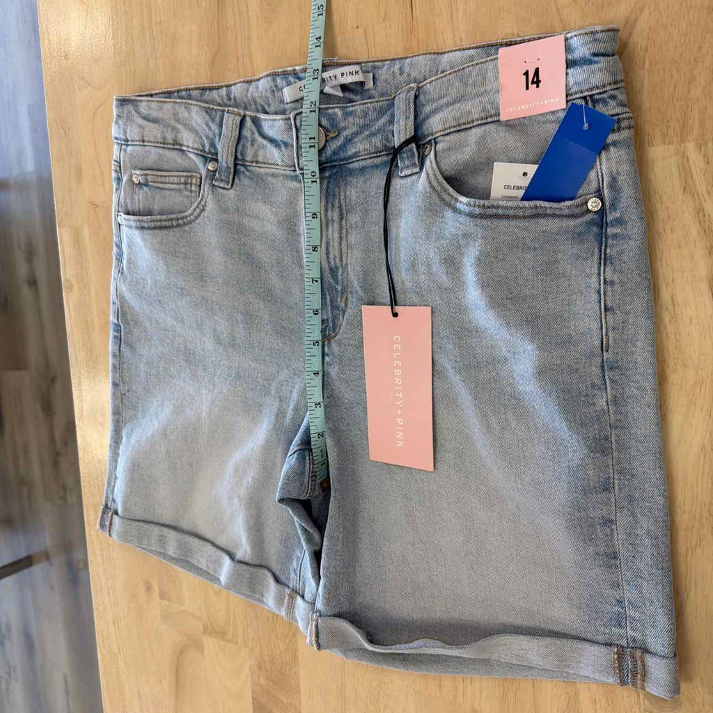 Celebrity pink Women Size 14 Blue New Shorts