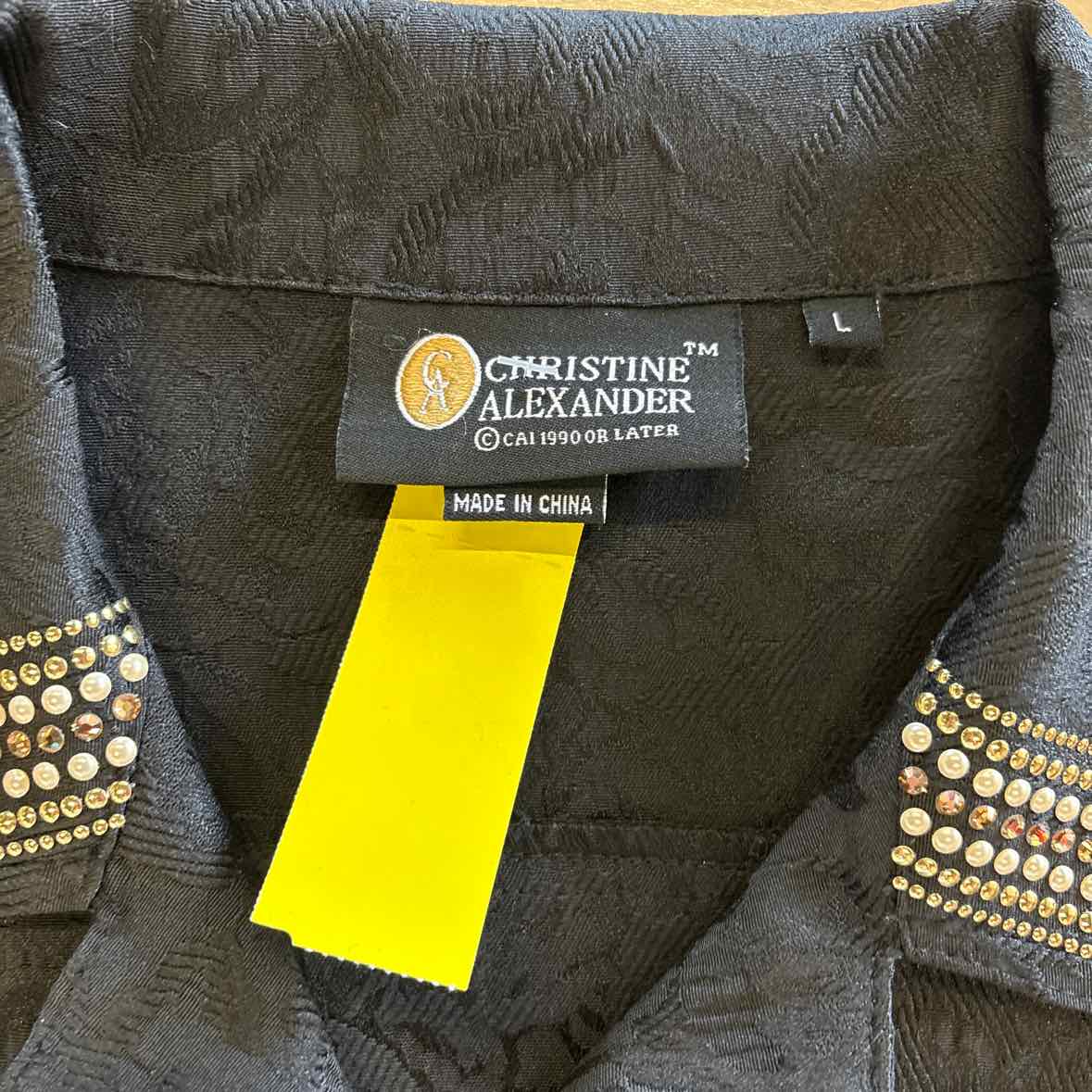 Christine Alexander Size L Black Jacket
