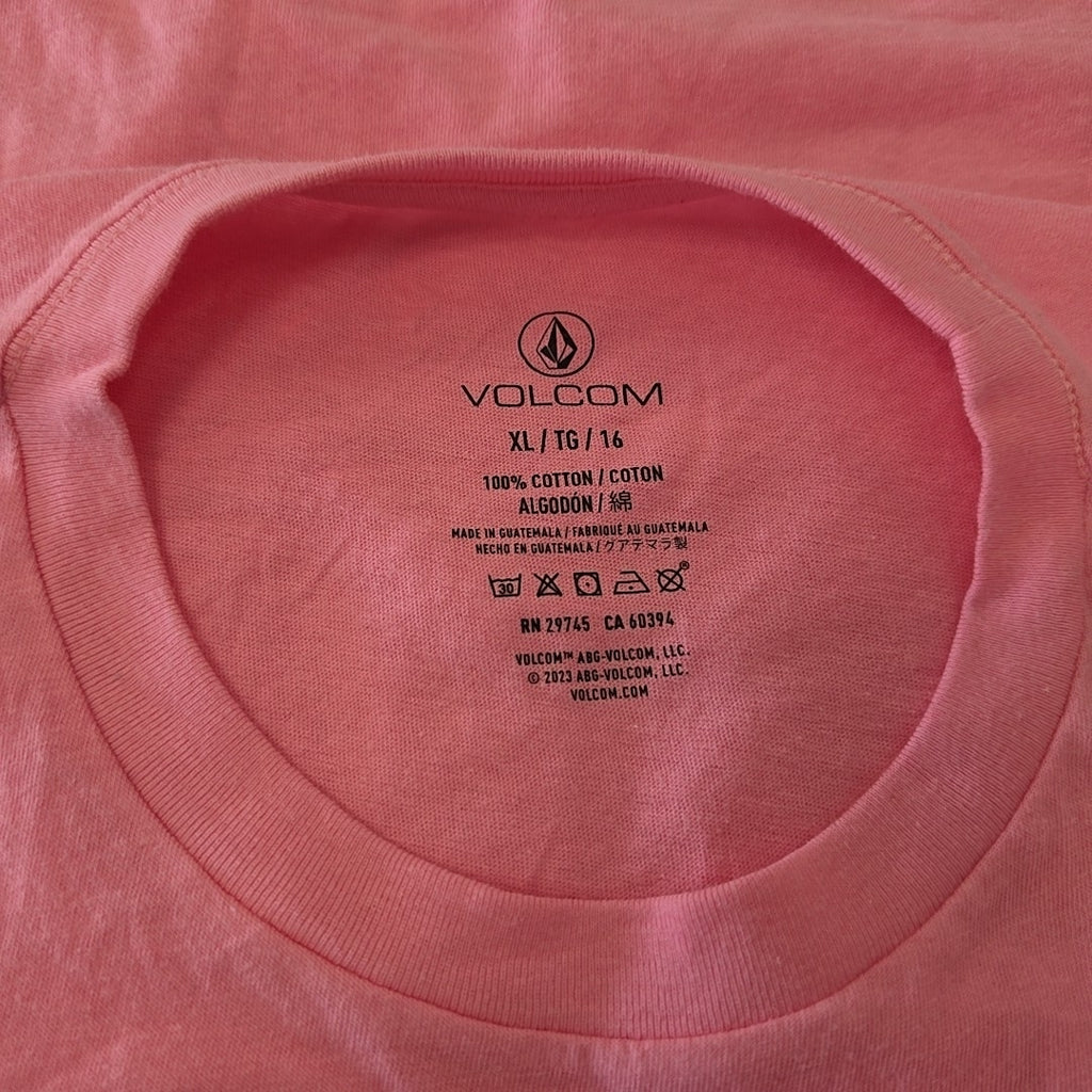 Volcom Size XL Sunburst Crewneck Cotton Short-Sleeve Baby T-Shirt