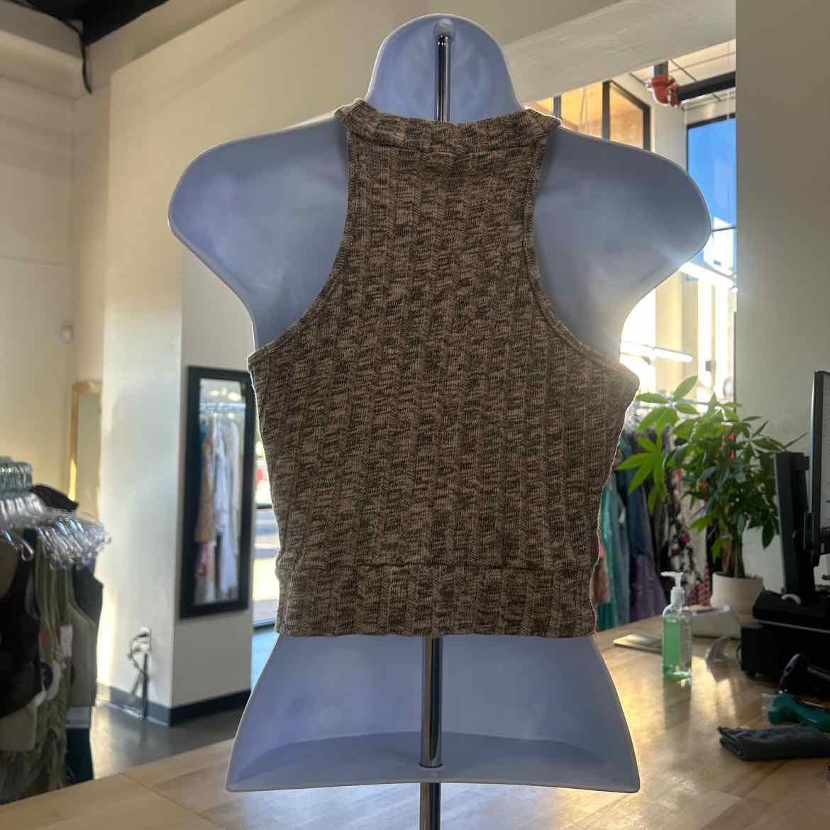 Charlotte Russe Size S Beige Preloved Halter
