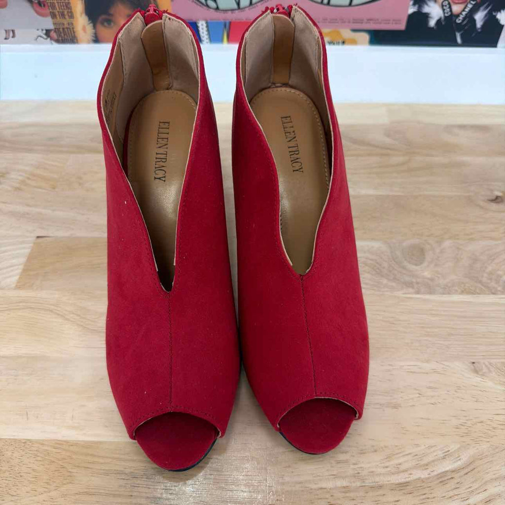 Ellen Tracy Size 8 Red Preloved Heels