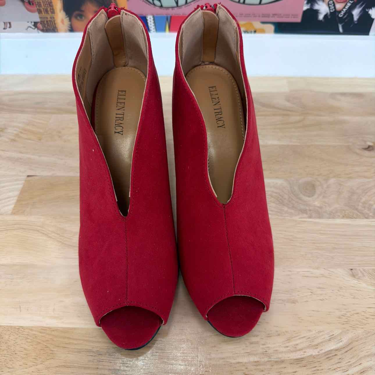 Ellen Tracy Size 8 Red Preloved Heels