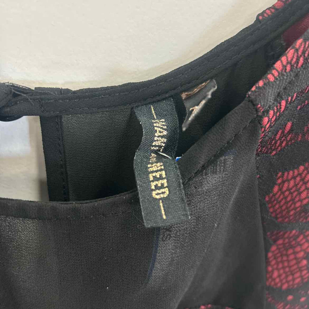 Want and Need Size XS Black Red Lace Preloved Pants