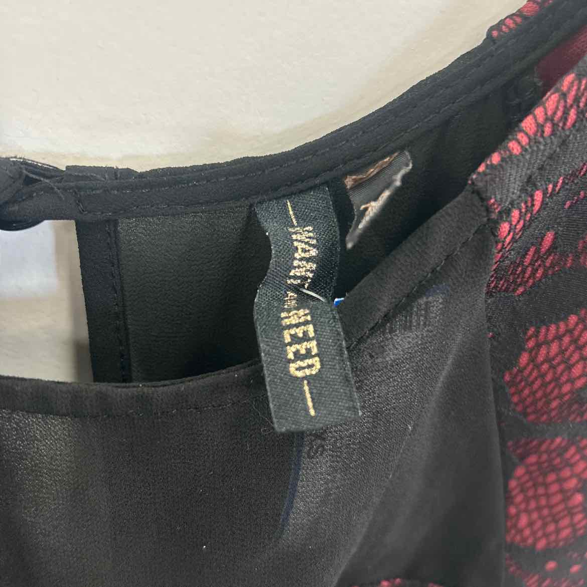 Want and Need Size XS Black Red Lace Preloved Pants