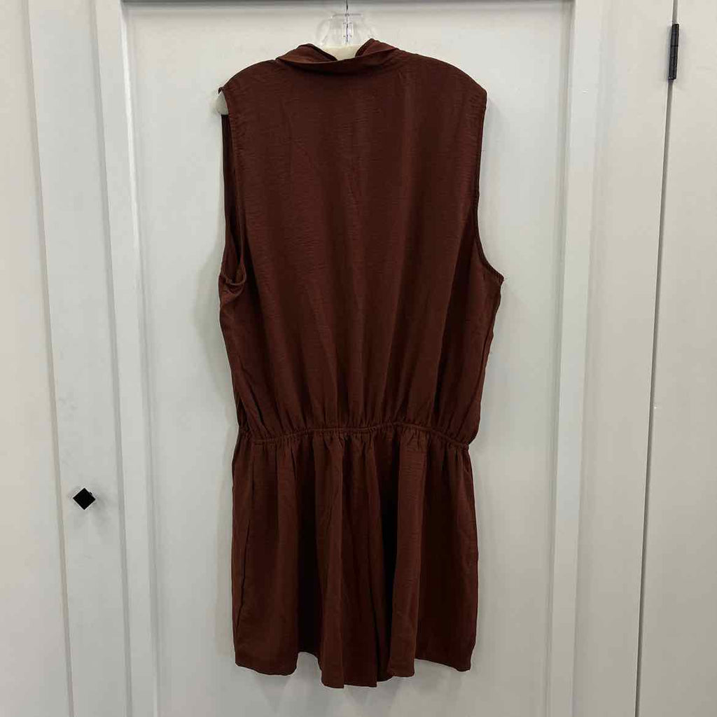 Fashionova Size 3X Rust New Romper