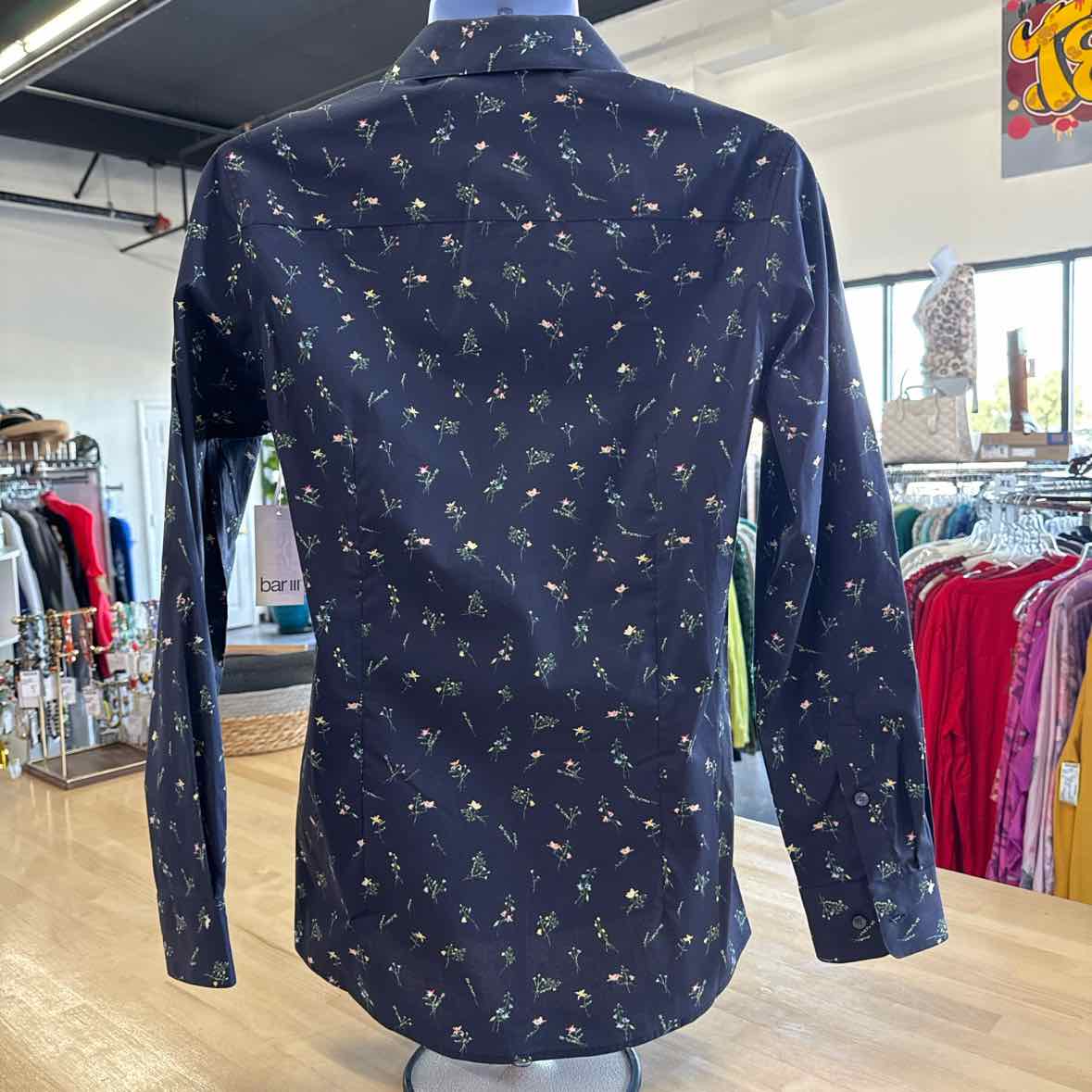 Bar Iii Mens Slim Fit Button Down Dress Shirt