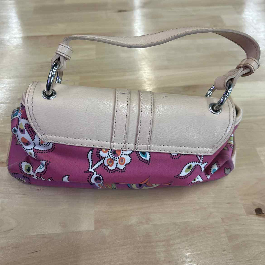 Etienne Aigner Tan/Pink Preloved Handbag