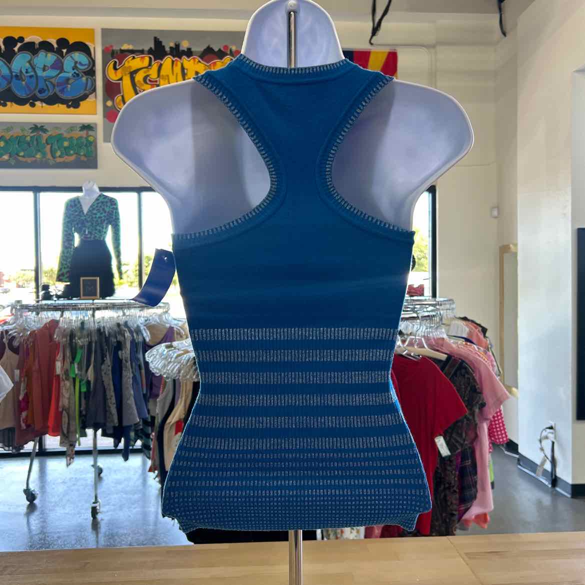 Bebe Size XS Blue Preloved Tank
