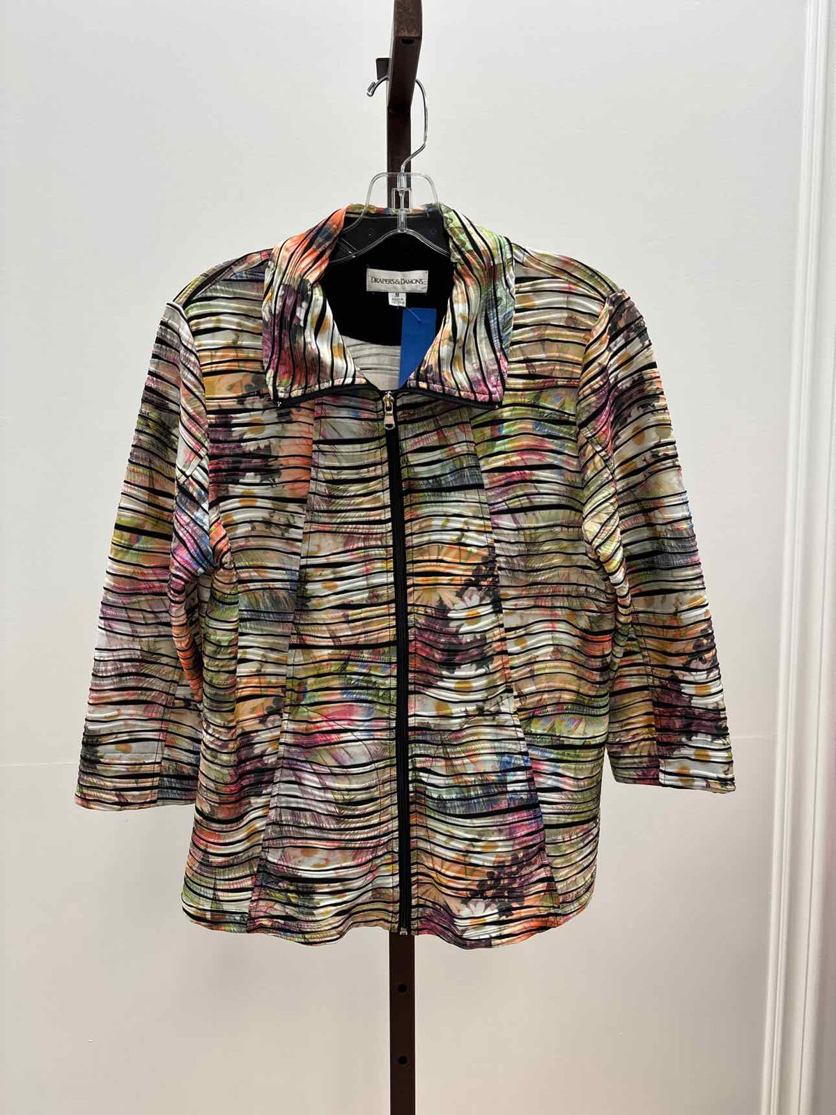 Drapers&Damons Size M Black Pink Green Jacket