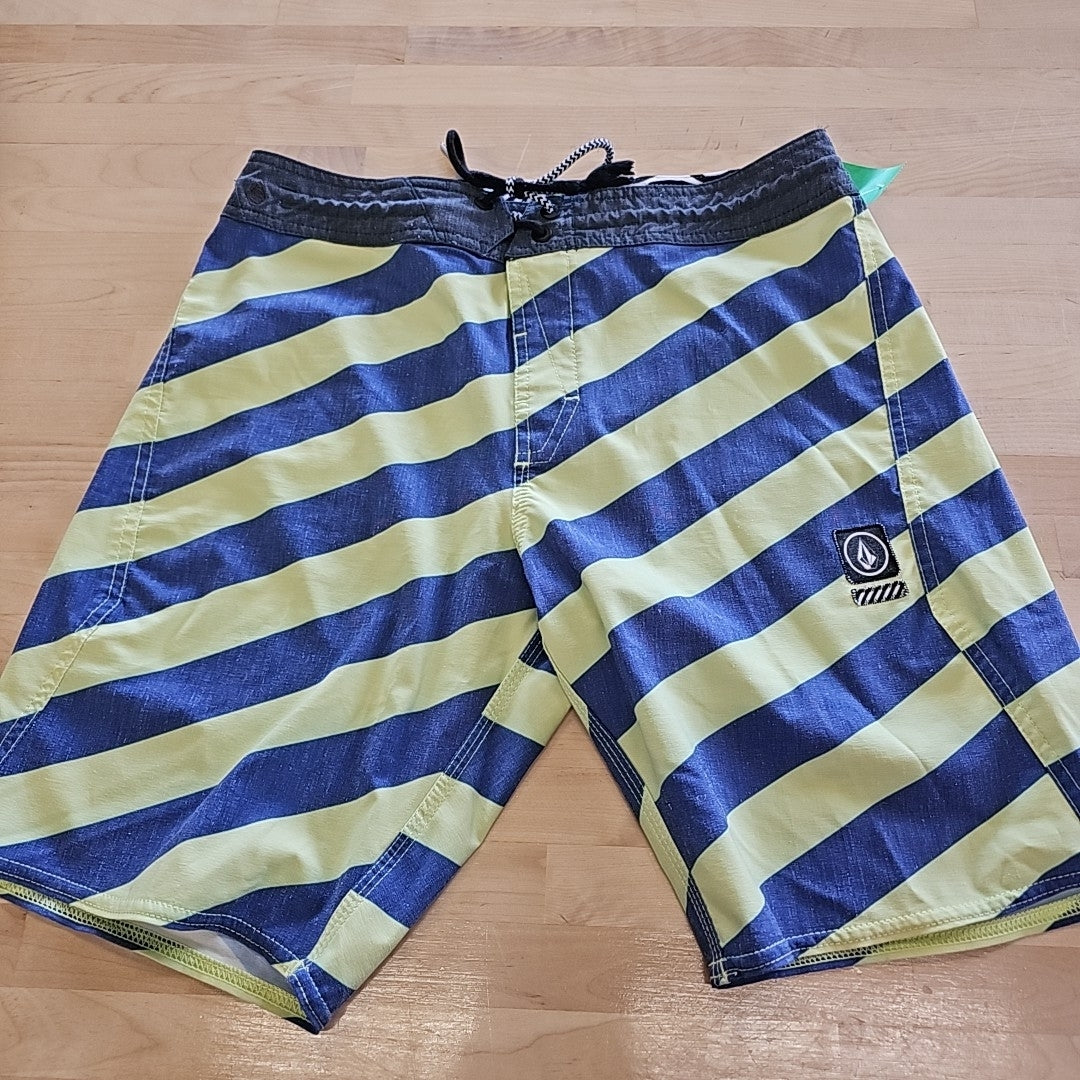Volcom Size 30 Blue Green MENS Swimwear
