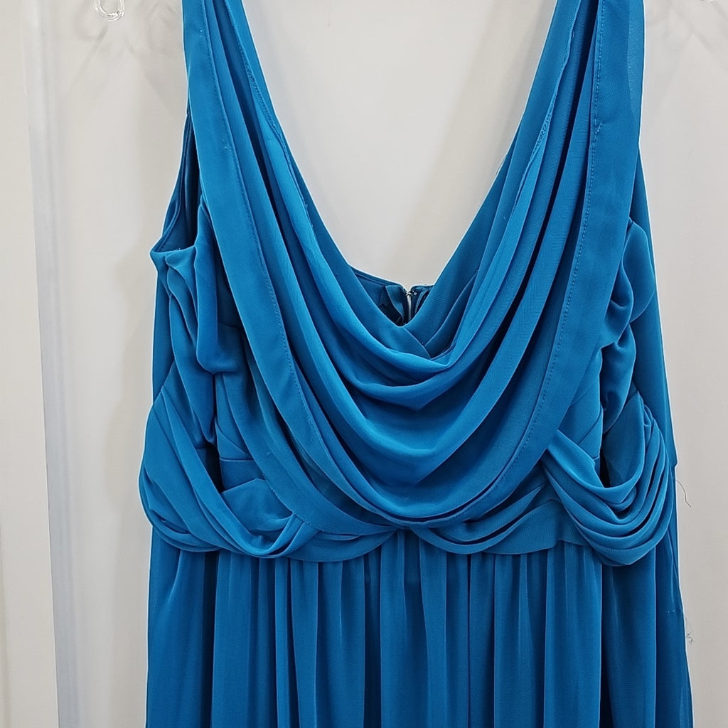 David's Bridal Size 14 Blue Used Dress