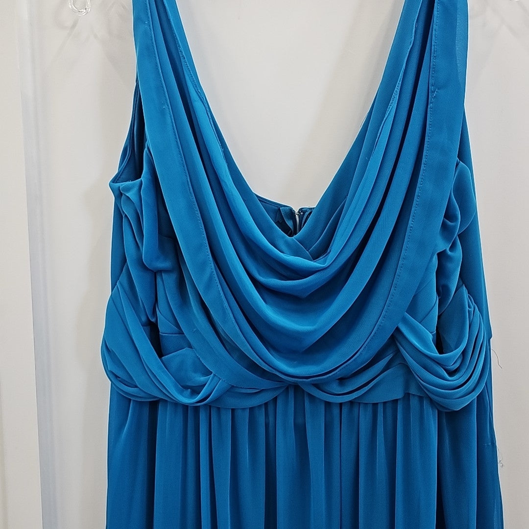 David's Bridal Size 14 Blue Used Dress