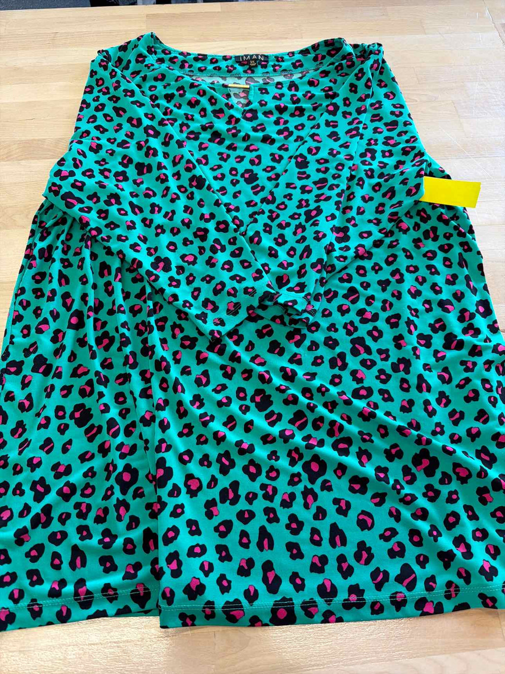 Iman Size 2X Green Blouse