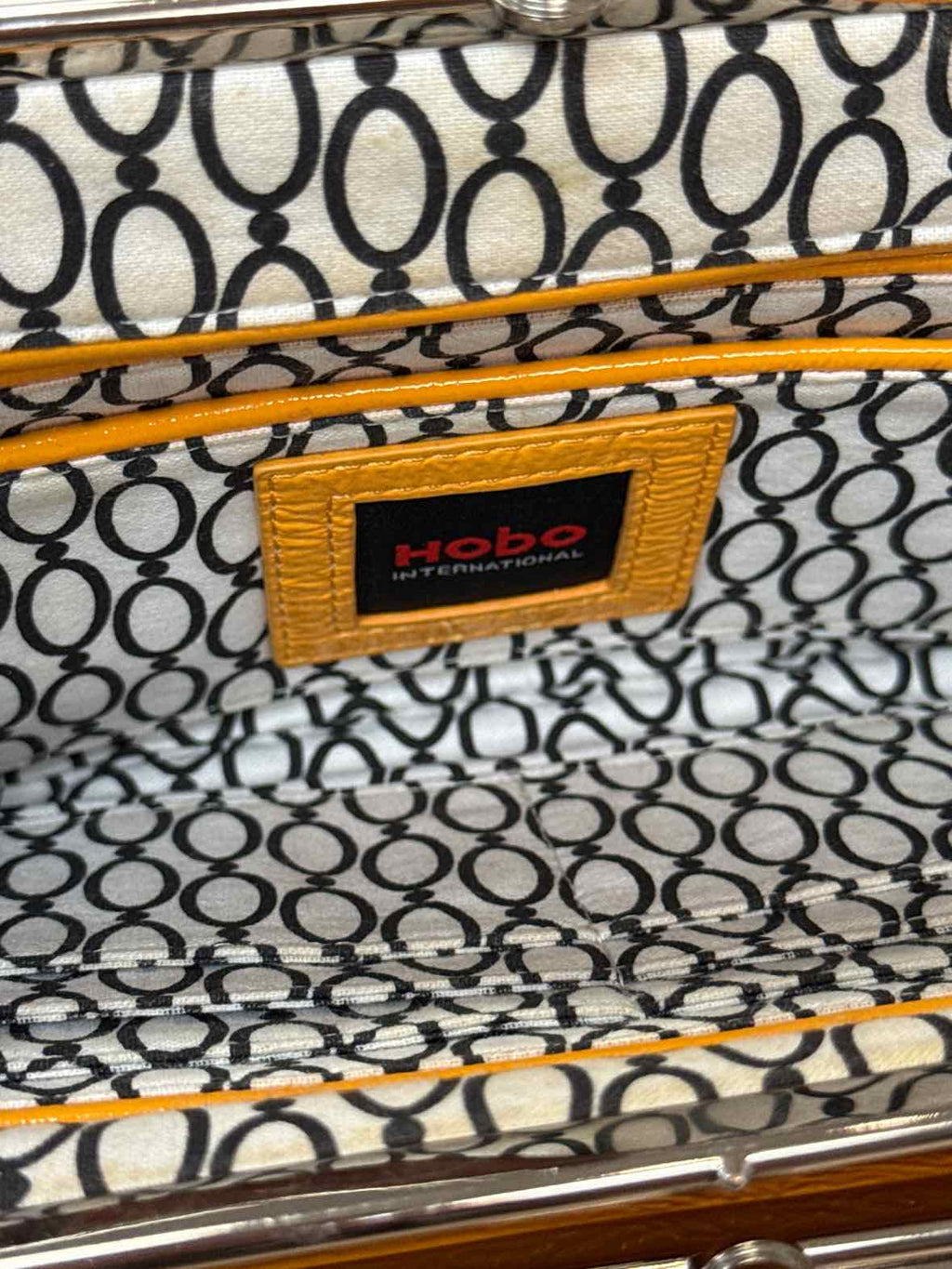 Hobo Mustard clutch Leather Handbag