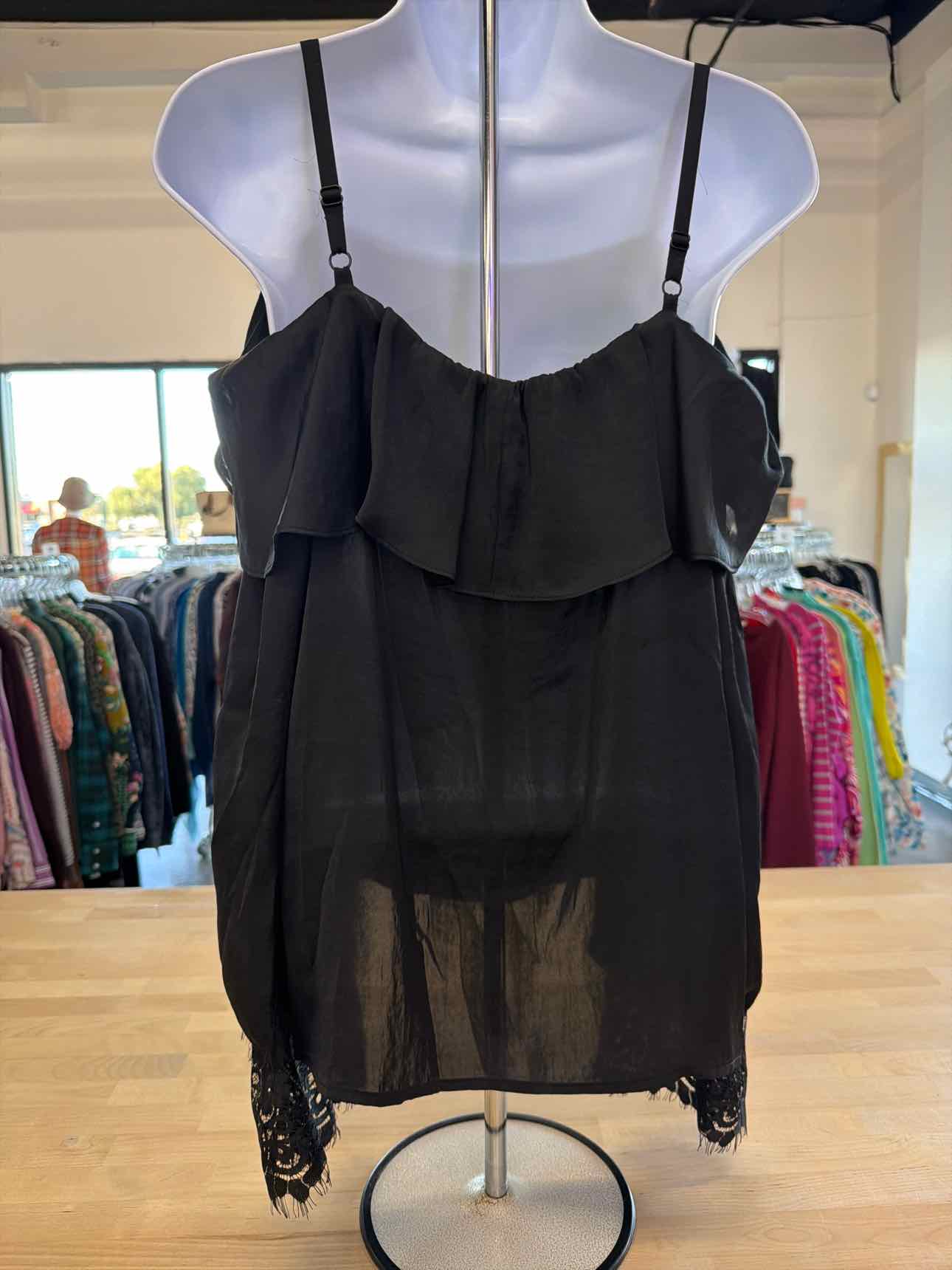 A.Byer Size XL Black Blouse