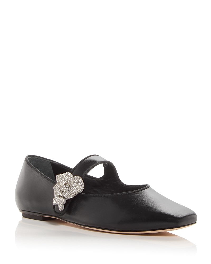 Sophia Webster Size 38.5/US 8 Titania Black New Mary Jane Flats