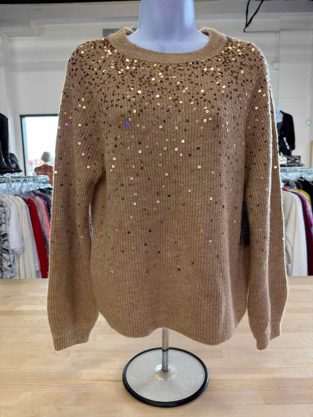 Vince Camuto Size XS Beige Sweater