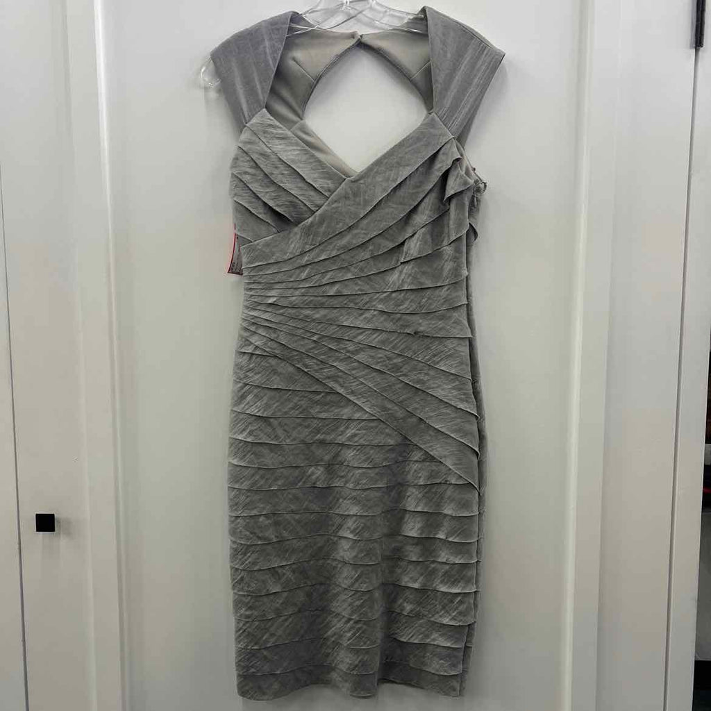 London Times Size 6 Silver Used Dress