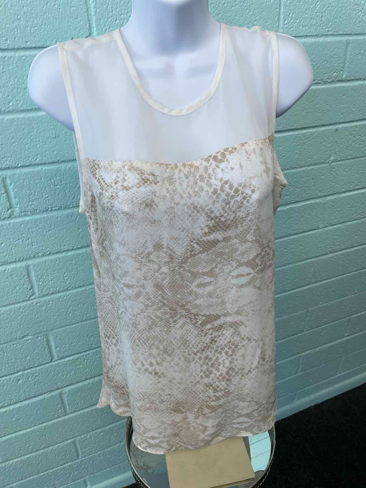 Vince Camuto Size S Beige Sleeveless